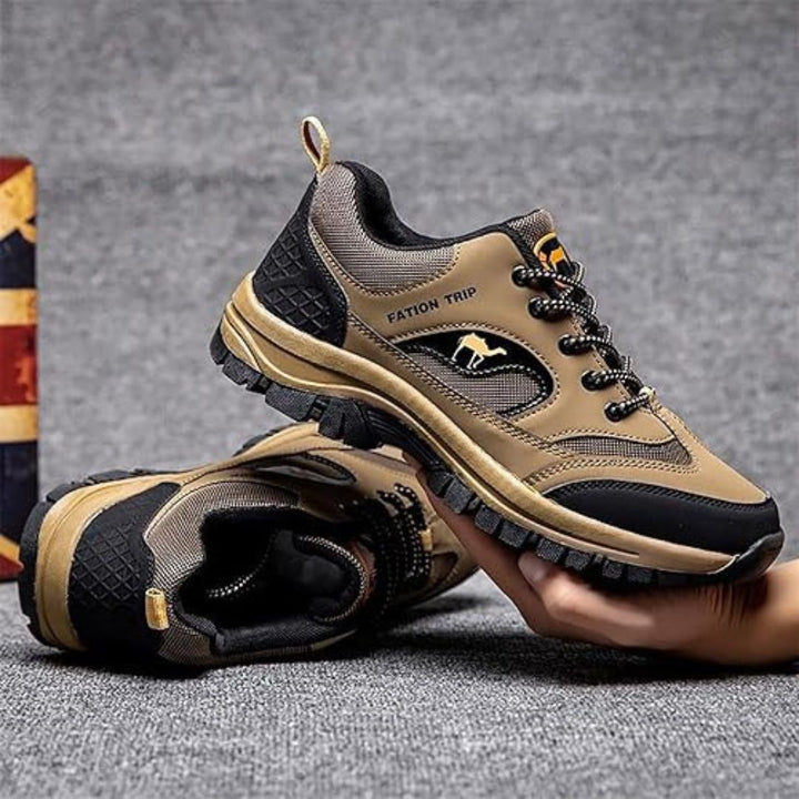 Unisex ergonomic trekking shoes for comfortable, pain-free hiking. Durable outdoor footwear with superior foot support for trails.