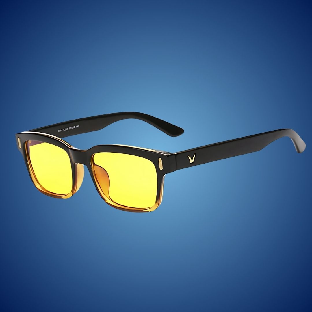Blue light blocking computer glasses. Unisex EyeShield Pro for digital eye strain relief & wellness.