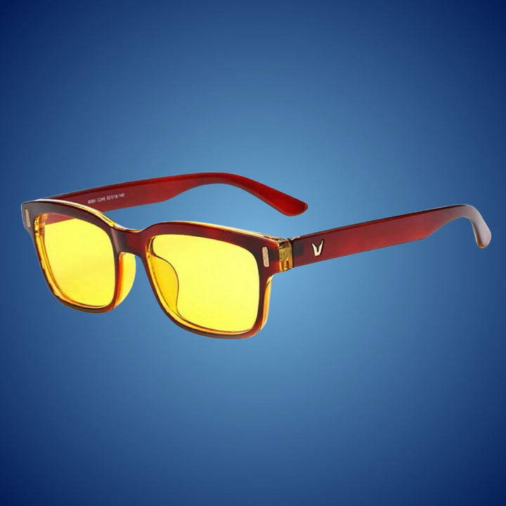 Improve sleep with EyeShield Pro blue light blocking glasses. Relieves eye strain from digital screens.