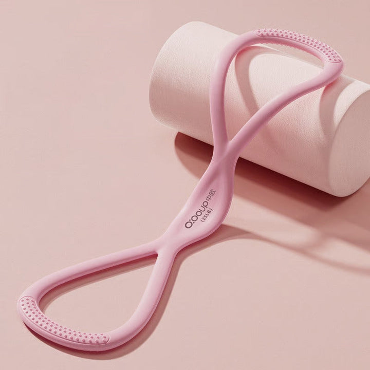 Unisex Figure 8 resistance band for full body workouts, muscle toning & home gym exercise.