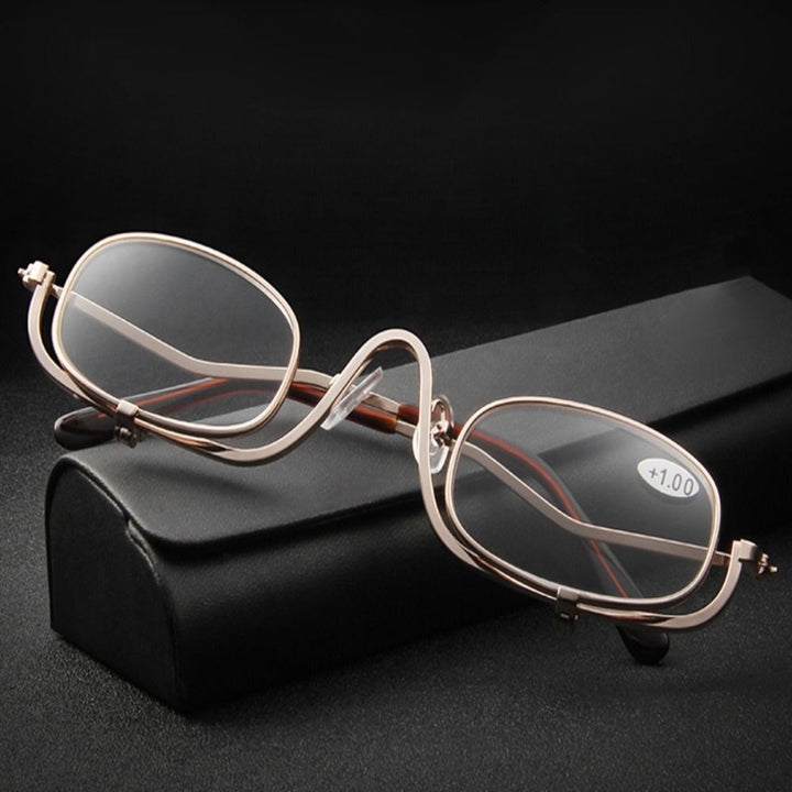 Unisex beauty magnifying glasses, a vision aid for perfect cosmetic application and precision.
