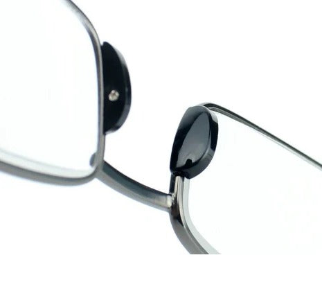 Compact folding reading glasses, unisex vision aid. Portable design with durable stainless steel frame for travel.