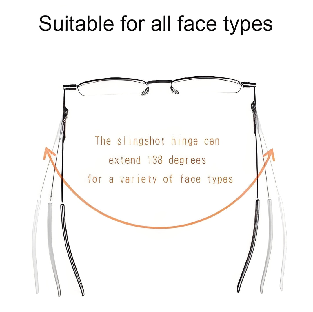 Durable unisex folding reading glasses with a compact, lightweight design. Essential portable vision aid for travelers.