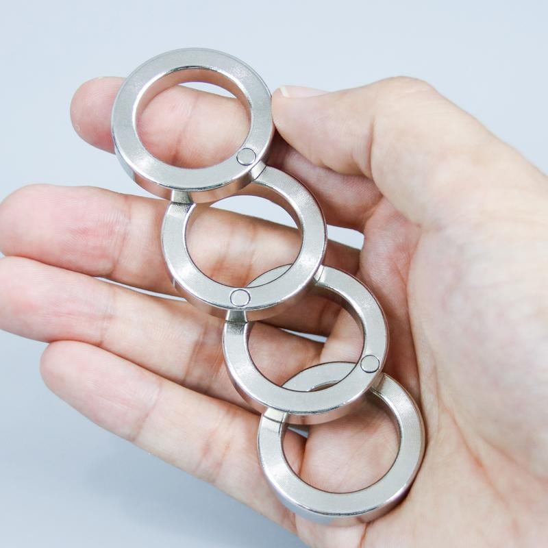 Portable folding fidget ring, a calm focus aid for anxiety.