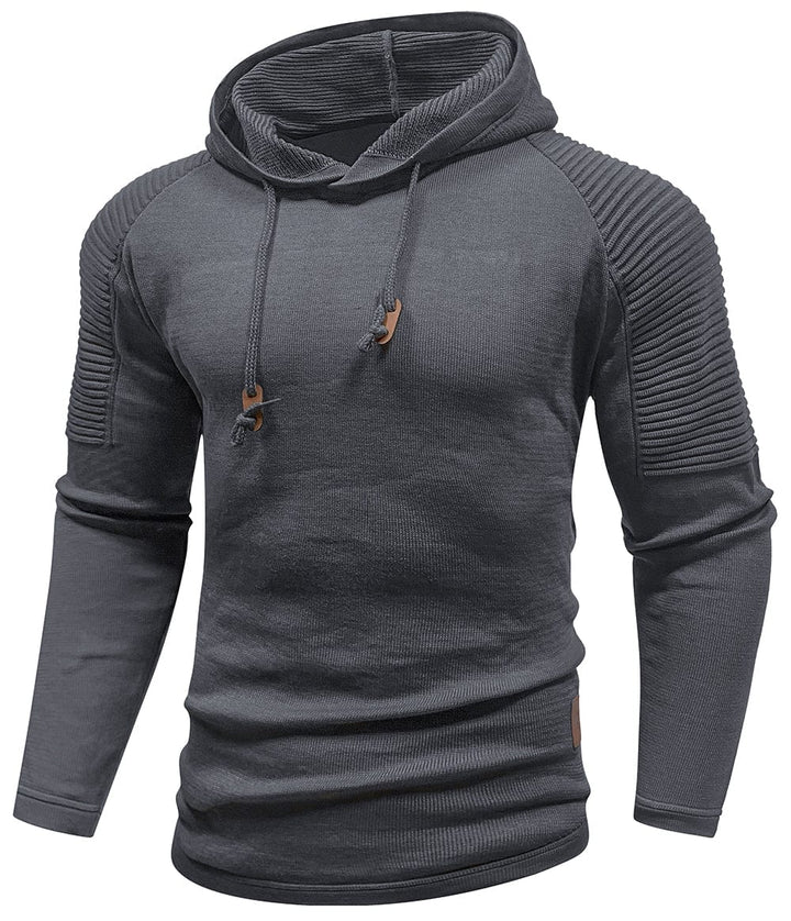 Back view of the Unisex Frontier Style Hoodie, showcasing its warm and stylish design