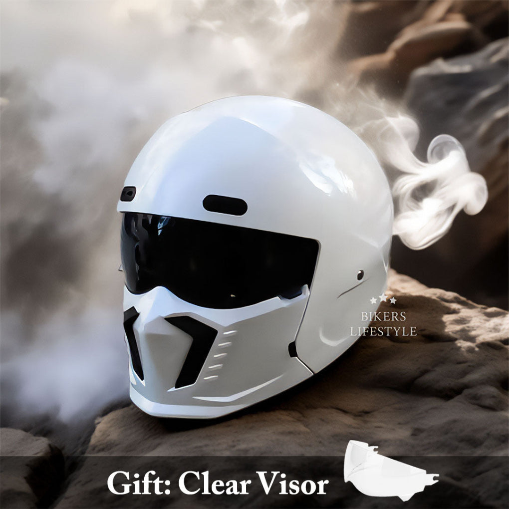 DOT & ECE certified unisex full face motorcycle helmet for maximum protection and rider safety on the road.