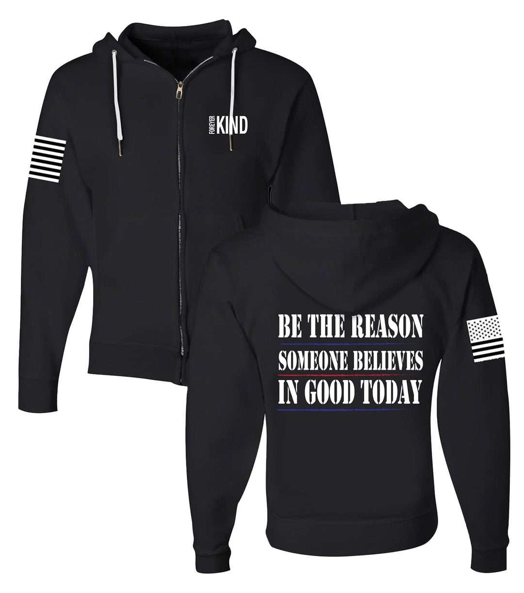Unisex oversized hoodie, 'Adventure Awaits' graphic. Black color, warm fleece apparel.