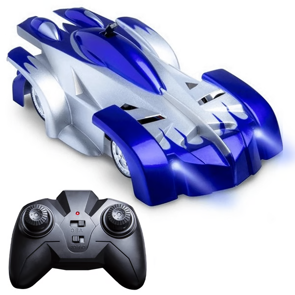 Electronic gravity-defying RC wall climbing car, a unique remote control toy perfect for young adventurers.