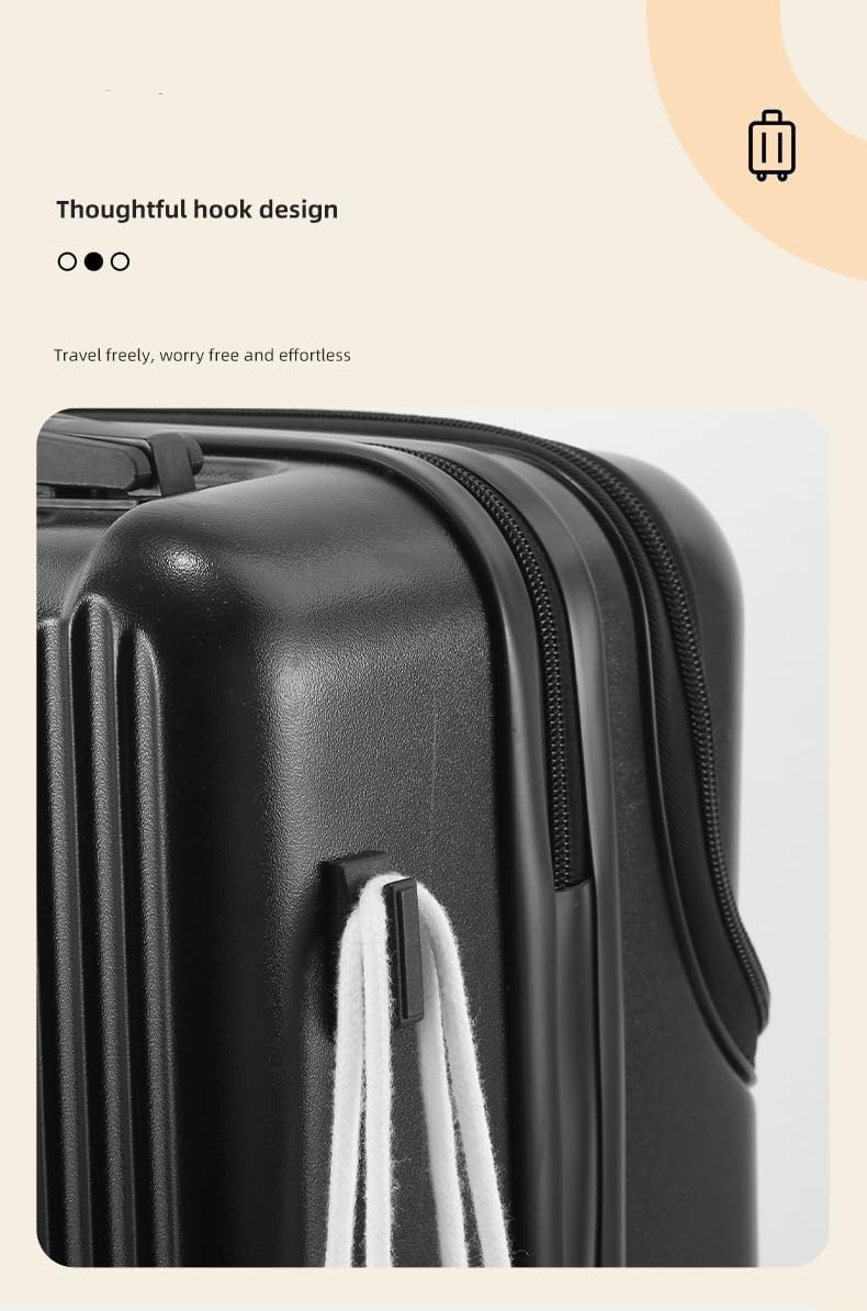 Versatile Travel Luggage: Compact hardshell carry-on with smooth spinner wheels for all your travel needs.