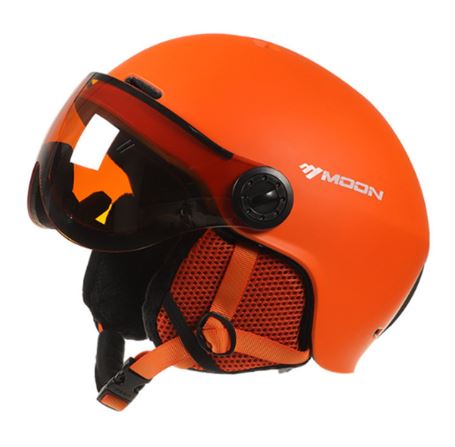 Safety ski helmet, unisex, with impact protection. Removable parts & adjustable for comfort.