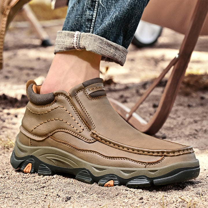 Genuine leather high top shoes, providing superior posture support