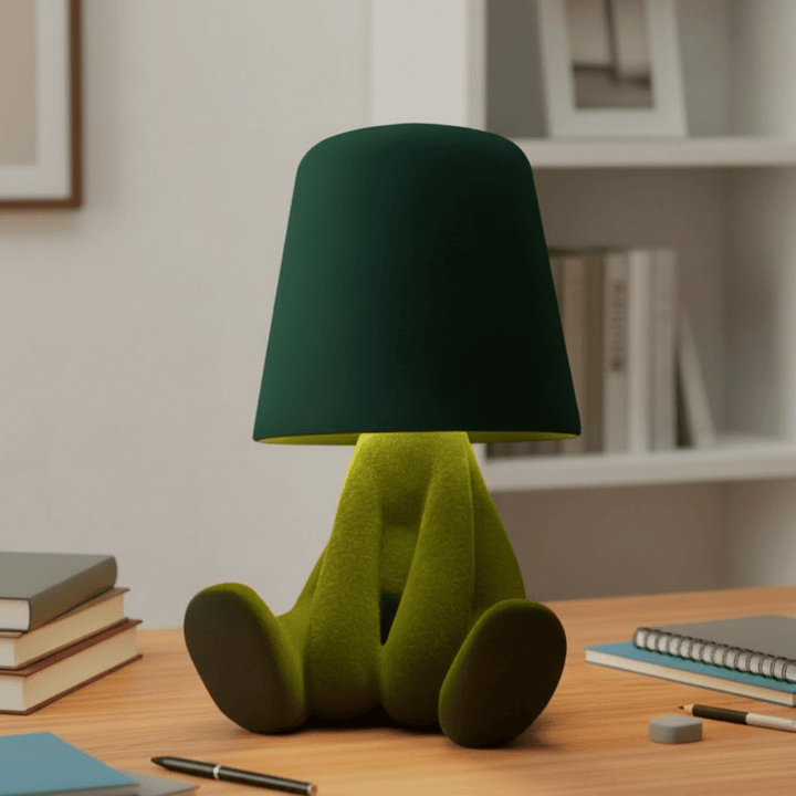 Unisex human shape LED lamp, modern artistic design for creative room lighting & mood accent decor.