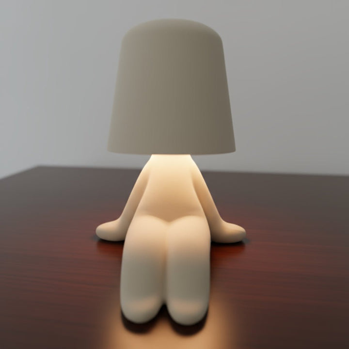 Versatile human shape LED lamp, ideal for creative desk lighting, table decor, or accenting any modern space.