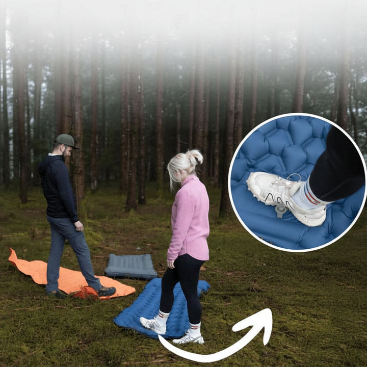 Waterproof outdoor sleeping pad, perfect for backpacking, hiking, and travel.