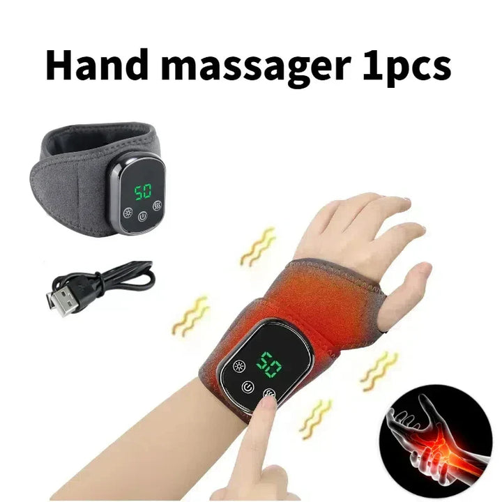 Unisex infrared hot compress massager for targeted pain relief & muscle recovery.