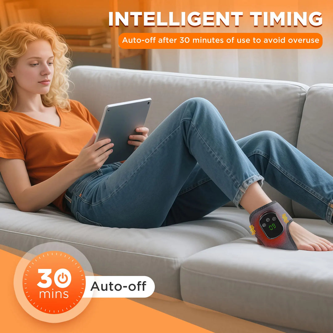 Rehabilitation heated massager with infrared for joint & muscle pain relief.