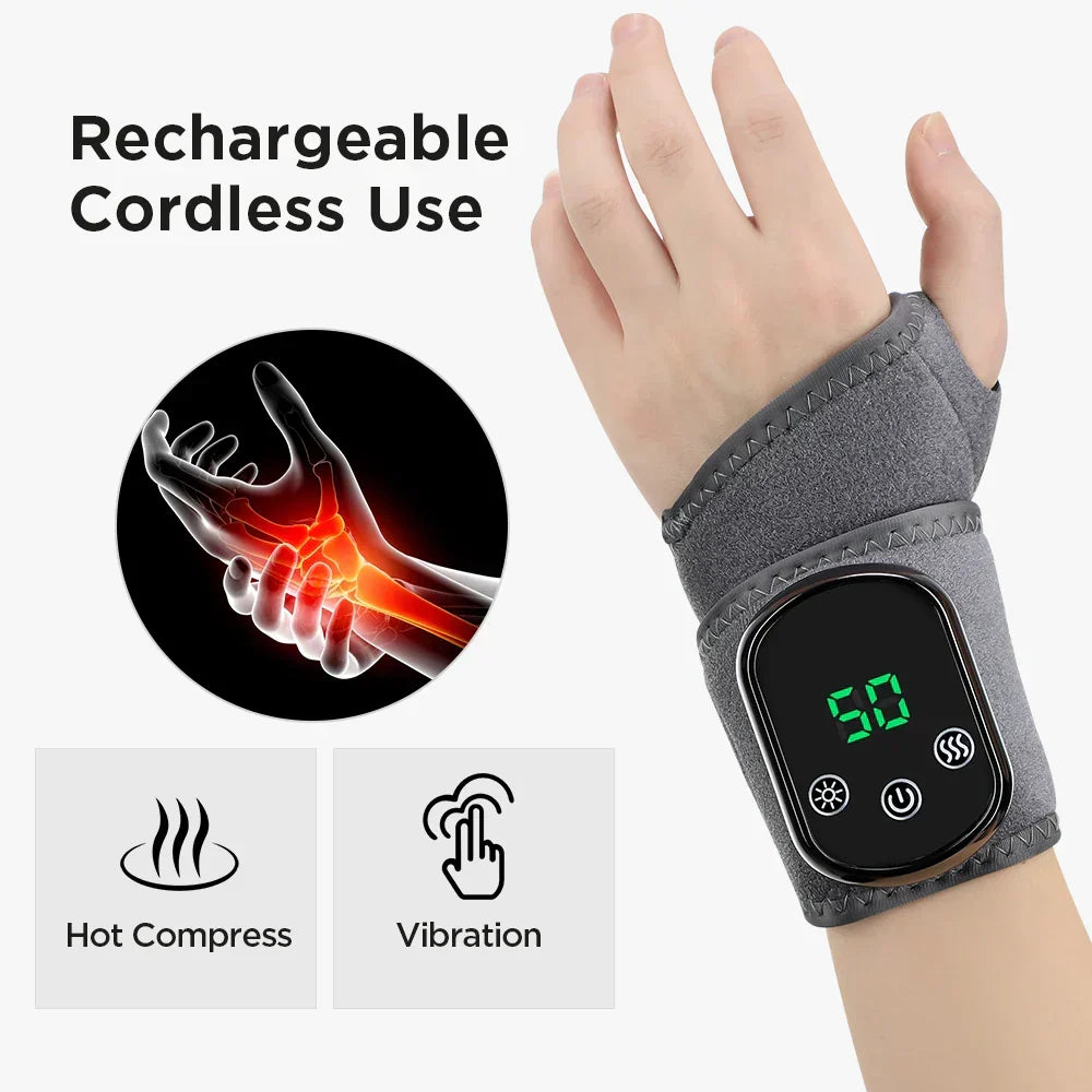 Heated infrared brace for ankle and wrist support, pain relief & recovery.