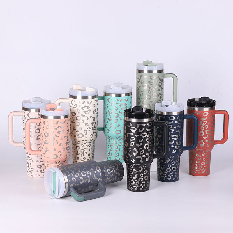 Durable ChillMate travel mug with handle & straw for optimal hydration. Keeps drinks hot/cold.