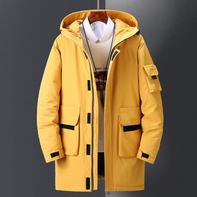 Black unisex insulated winter parka jacket, a versatile outerwear piece for extreme cold weather conditions.