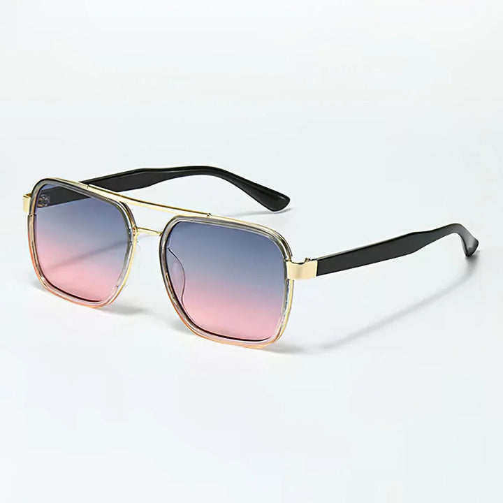 Lecce square sunglasses in a stylish tortoiseshell pattern, perfect for unisex eyewear fashion.