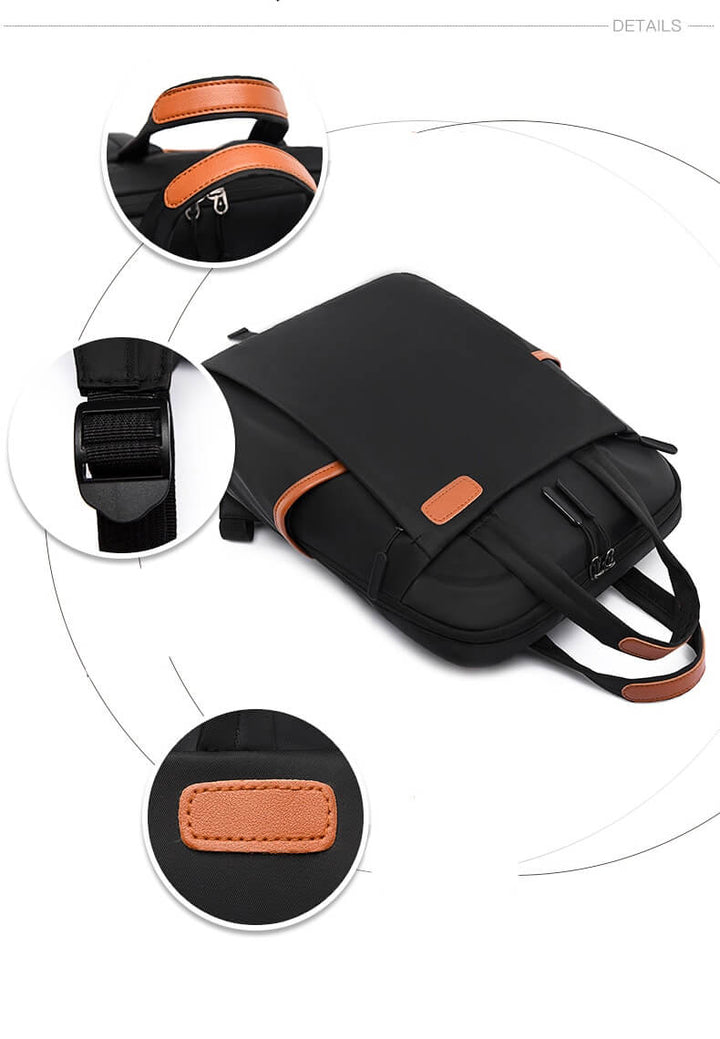 Unisex lightweight water-resistant anti-theft backpack for secure travel & school use.