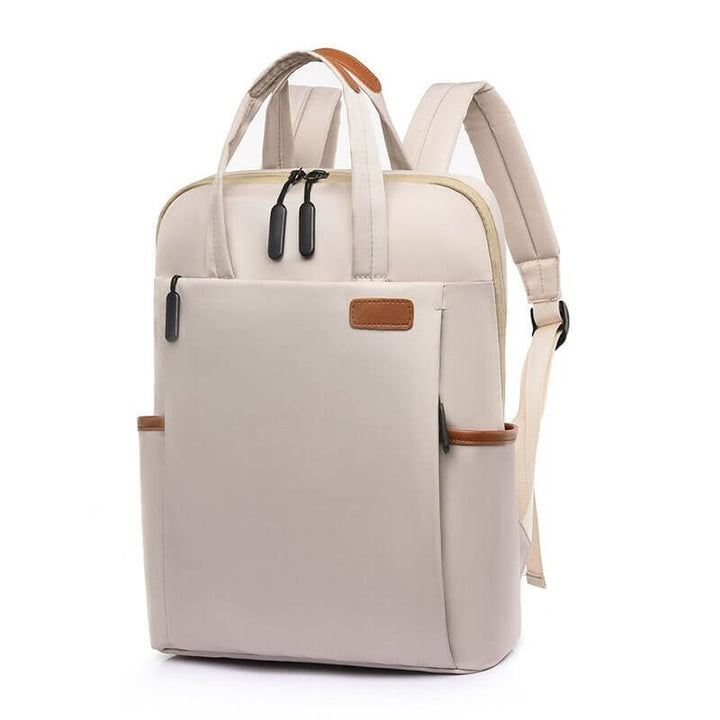 Water-resistant Oxford fabric anti-theft travel backpack for secure commuting & school.