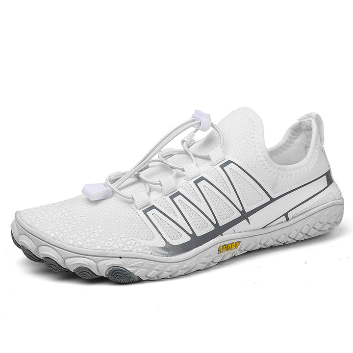 Athletic lightweight barefoot footwear for a natural running experience.