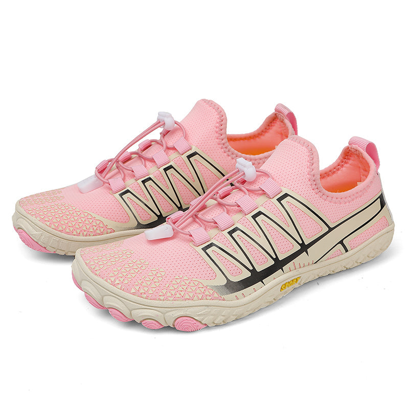 Unisex barefoot running shoes, designed for natural foot movement.