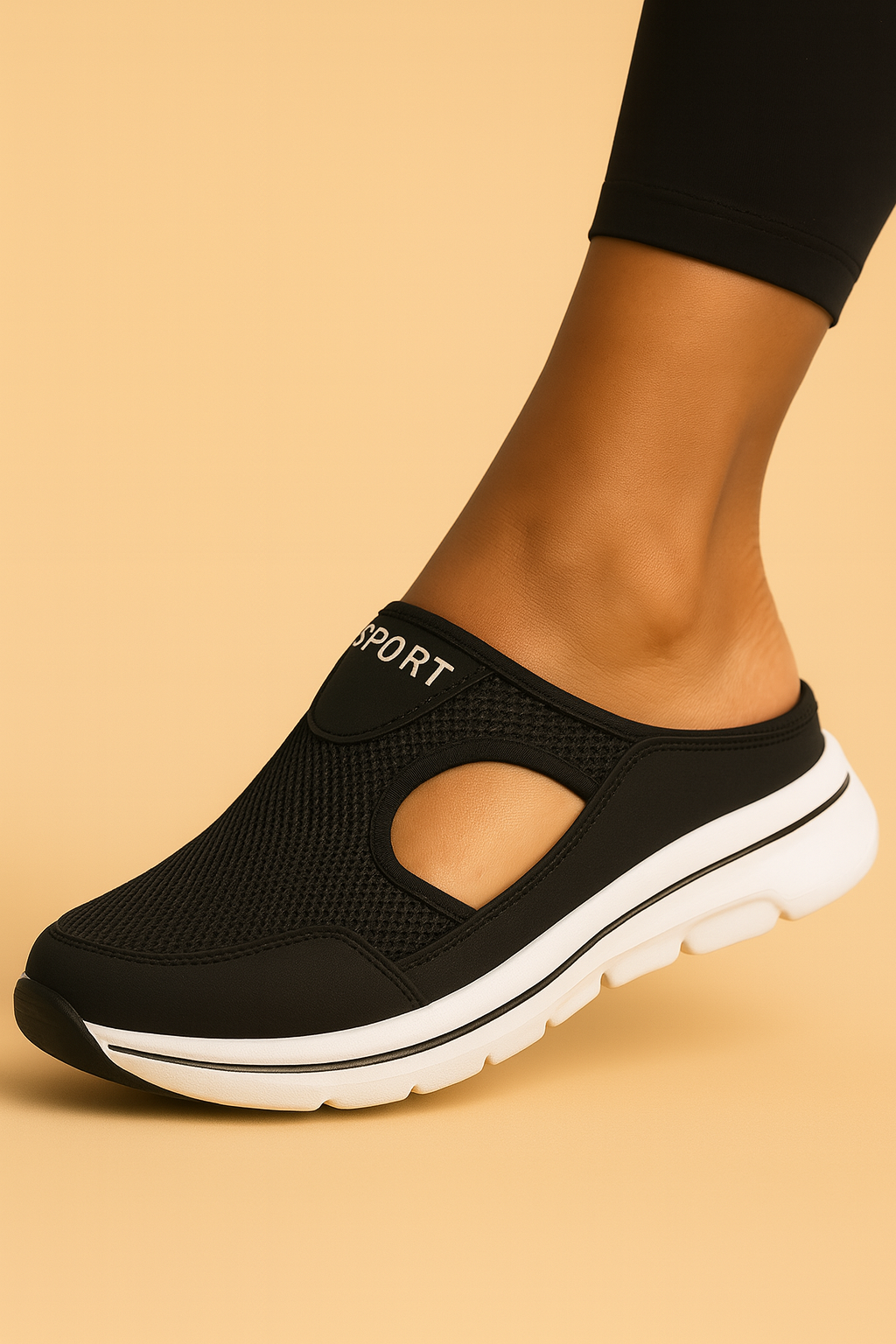 Unisex Lightweight Orthopedic Comfort Slippers in a neutral tone, ideal for relaxed indoor house wear.