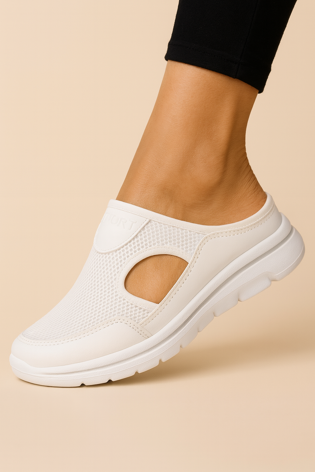 Side view of a Unisex Orthopedic Slipper showing its durable sole and lightweight design for home comfort.