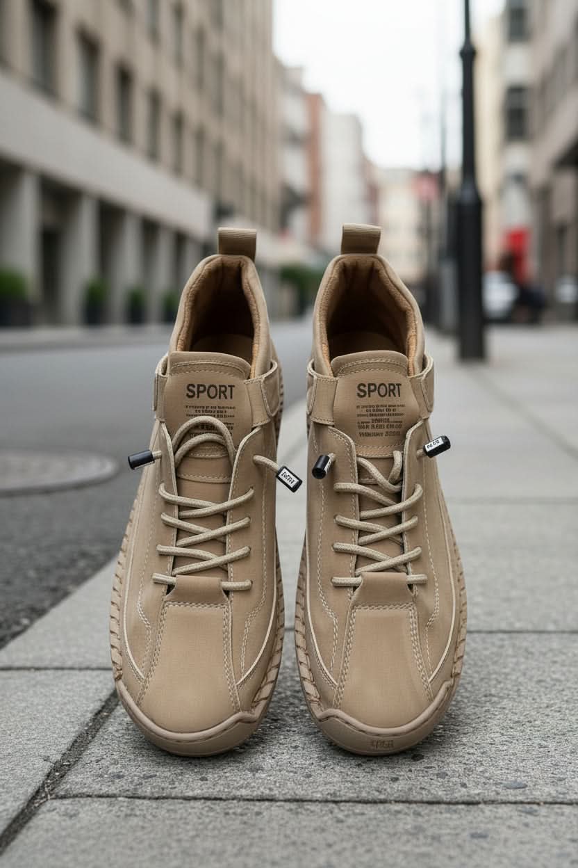 Unisex lightweight slip-on trainers in motion, perfect for comfortable walking & active everyday wear.