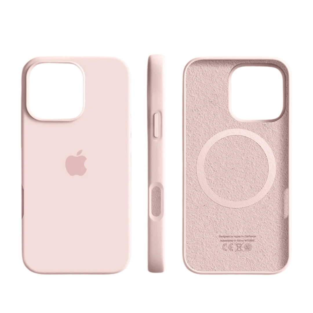 Magnetic MagSafe iPhone case in soft silicone. Slim, protective phone cover for Apple iPhone models.