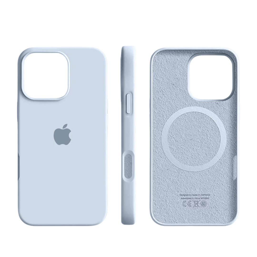 Durable unisex silicone iPhone case, MagSafe compatible & magnetic. Provides slim protection for your phone.