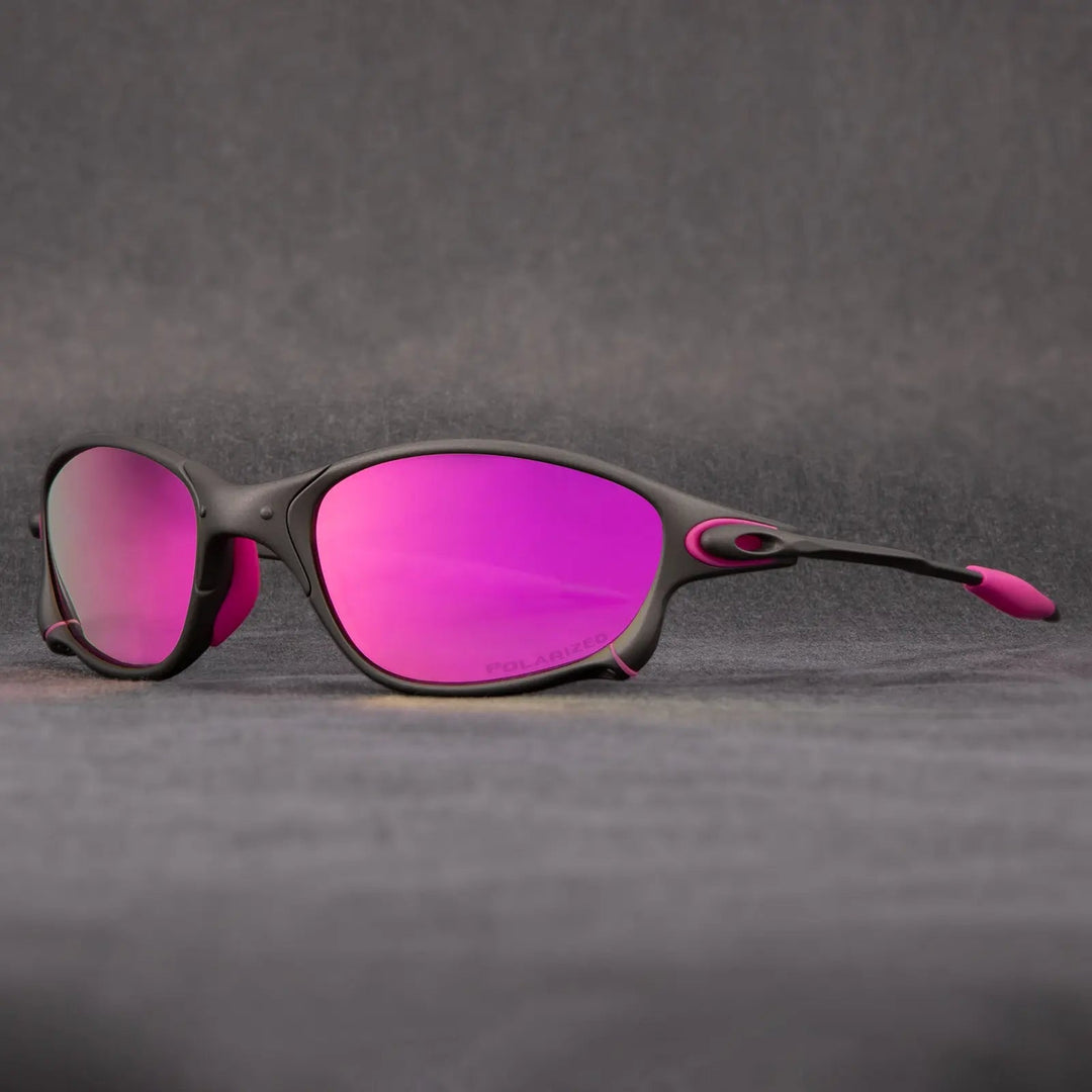 Unisex Matte Black Polarized Sunglasses with UV Protection - Lexians
