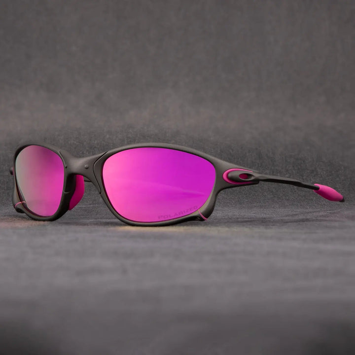 Unisex Matte Black Polarized Sunglasses with UV Protection - Lexians