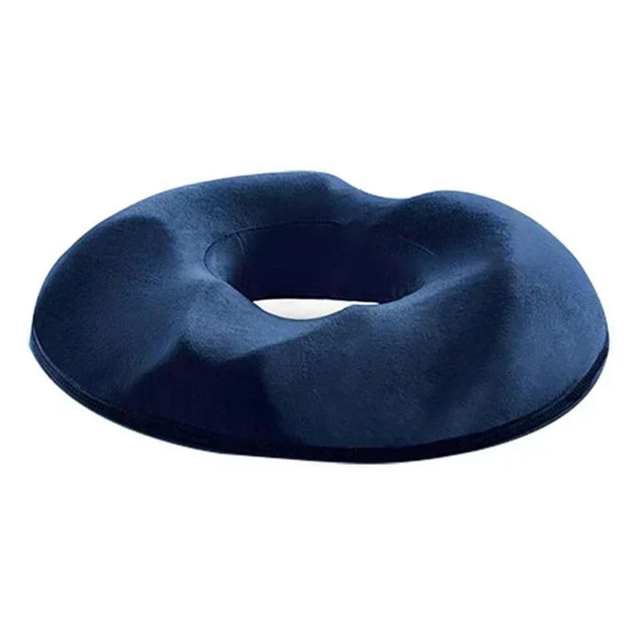 Ergonomic donut cushion for posture support & tailbone relief. Memory foam for office, car, or home use. Unisex.