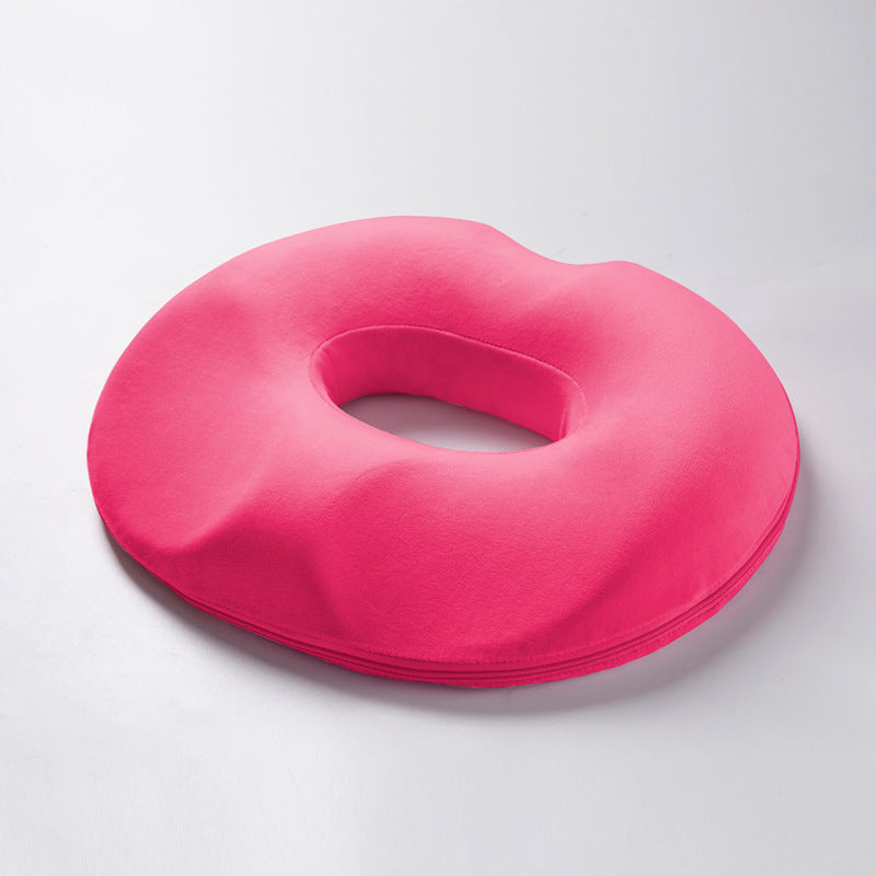 Supportive donut seat cushion for ultimate comfort. Memory foam provides relief from hemorrhoid & tailbone pain.