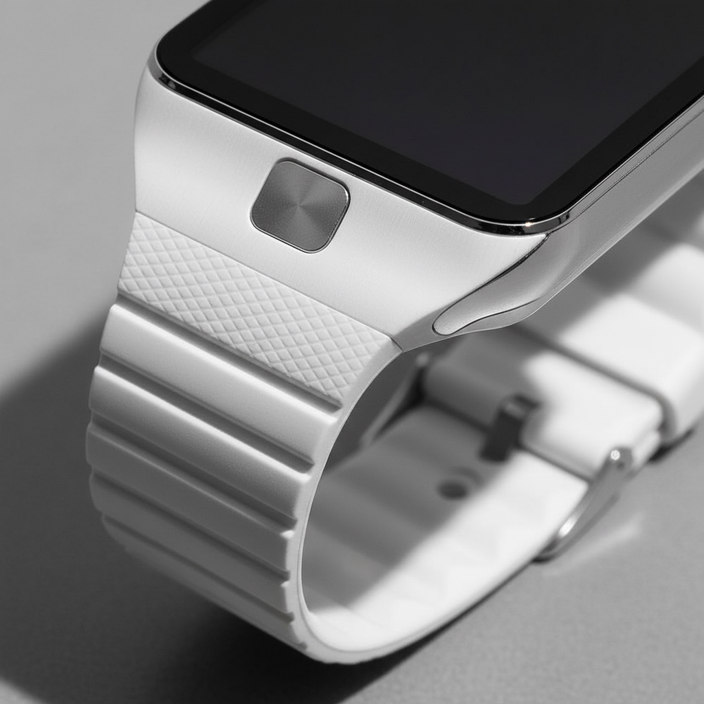 Modern digital smartwatch & fitness tracker with a sleek rectangular display, ideal for daily activity.