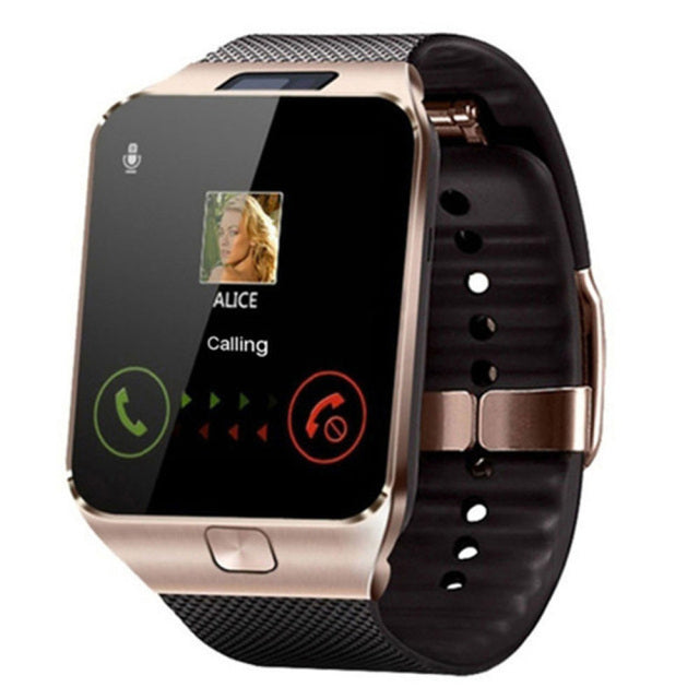 Pulseon smartwatch with rectangular touch display and soft silicone strap. A versatile wearable tech device.