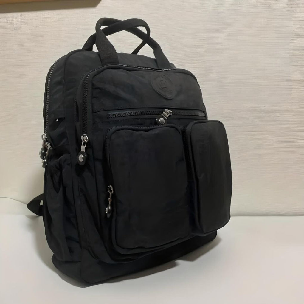 Unisex multi-pocket everyday backpack bag for daily commute & travel essentials.