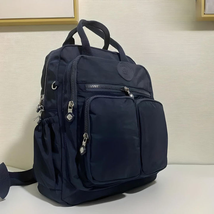 Modern multi-pocket everyday backpack, a stylish unisex accessory for all daily adventures.