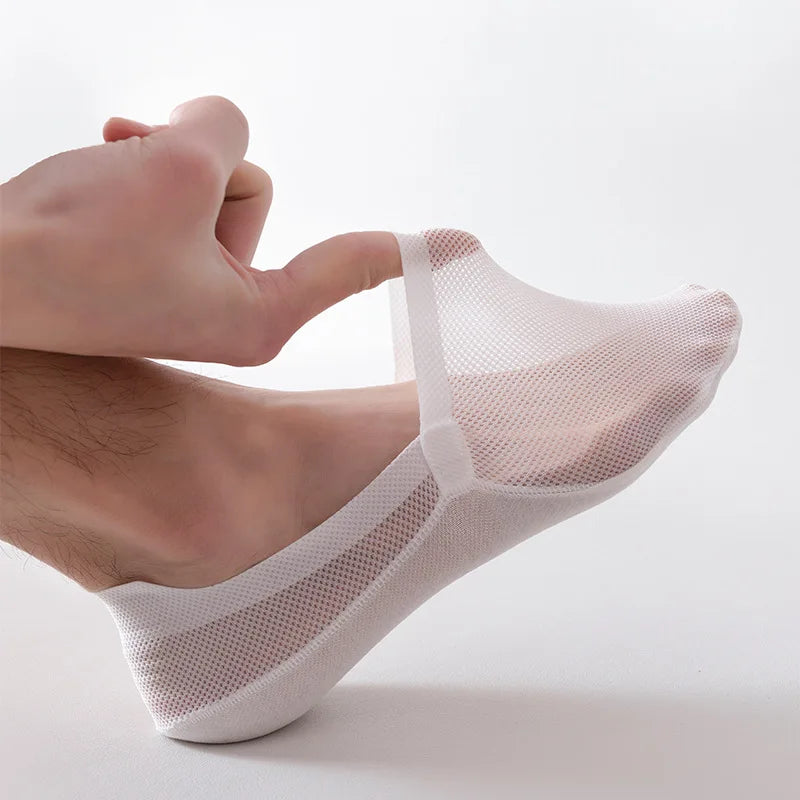 Unisex no-show socks with anti-slip grip for all-day comfort. Perfect invisible low-cut athletic & casual socks.