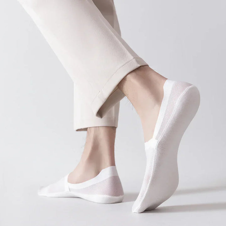 Invisible no-show socks, unisex design, featuring anti-slip technology for secure all-day wear & comfort.