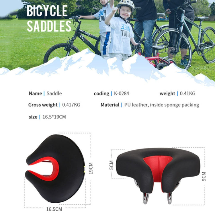 Upgrade your mountain bike with a blue nose-less saddle. Unisex design ensures pressure relief & superior cycling comfort.