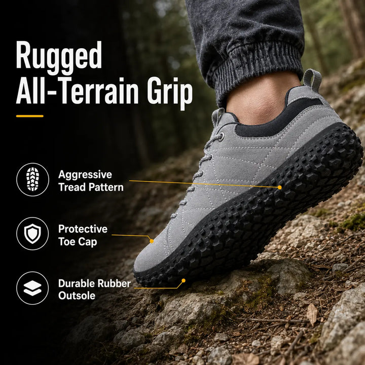Active outdoor barefoot trainers with wide toe box, orthopedic, zero drop, ideal for walking.