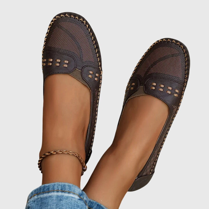 Plush interior of unisex comfort shoes, offering orthopedic support & pain relief for everyday wear.