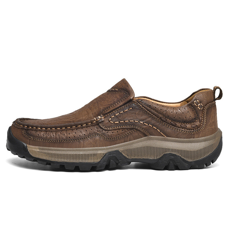 Orthopedic walking shoes in black leather, designed for pain relief and posture support