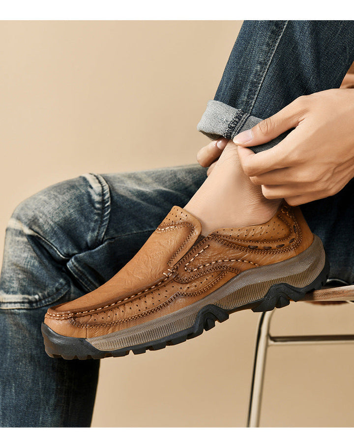 Detail of the arch support in black unisex orthopedic footwear for foot health