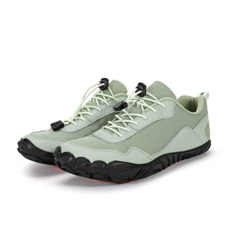 Zero drop barefoot hiking shoes for men & women, featuring a wide toe box for natural comfort.
