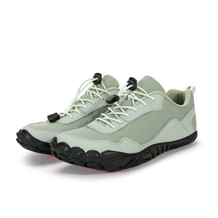Zero drop barefoot hiking shoes for men & women, featuring a wide toe box for natural comfort.